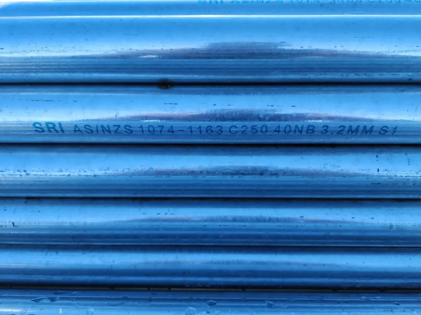 6.5m galvanised scaffold tube 48.3mm x 3.2mm