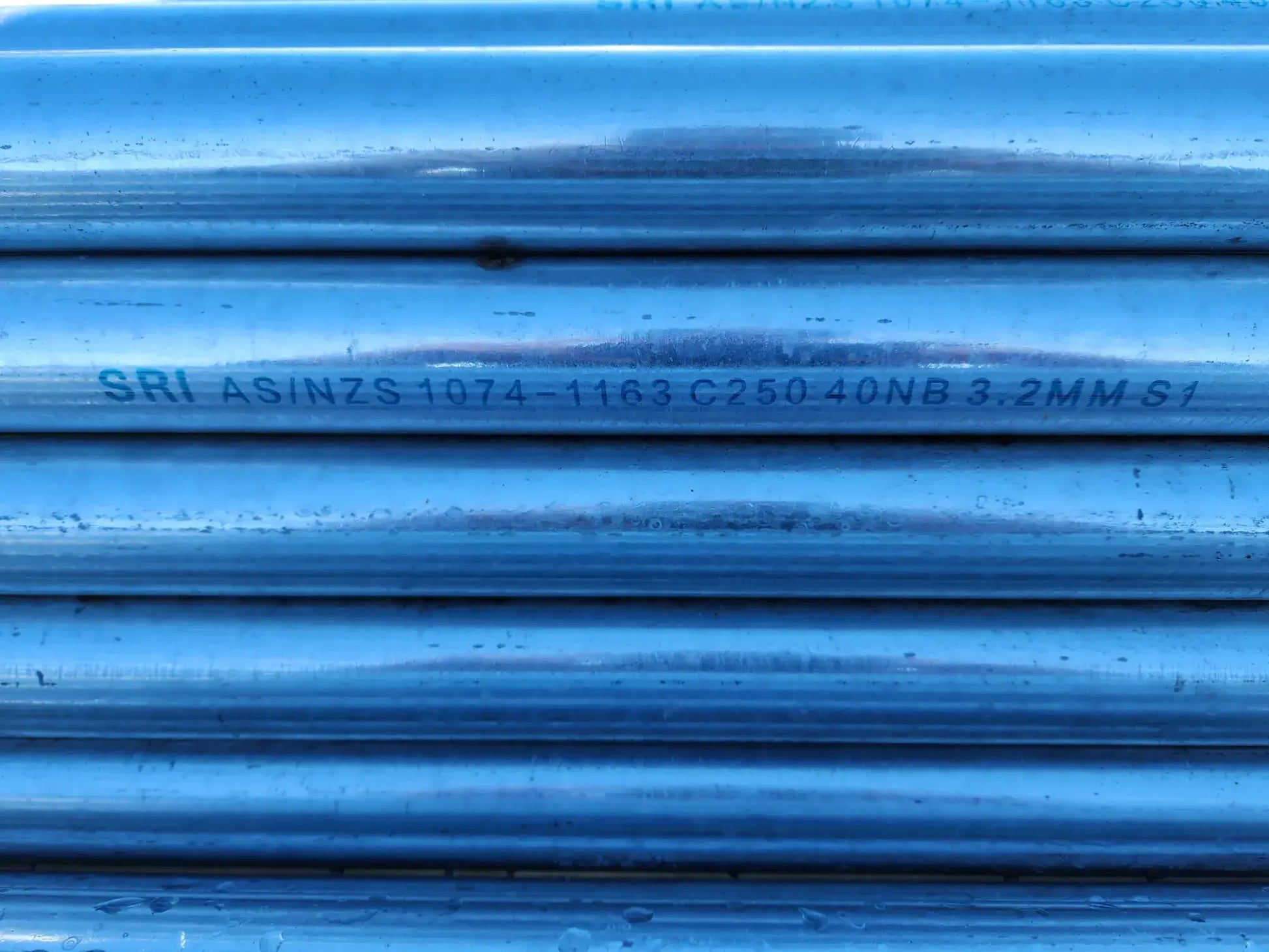 6.5m galvanised scaffold tube 48.3mm x 3.2mm