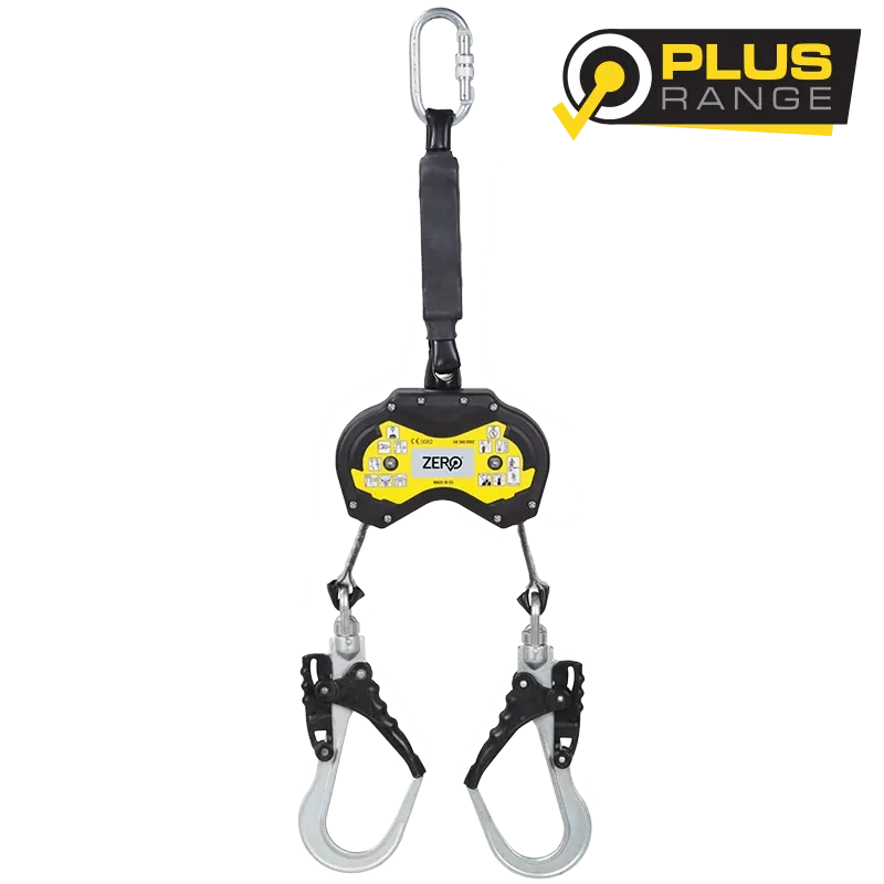 ZERO Twinlite Twin Self-Retracting Webbing Lifeline - 2m