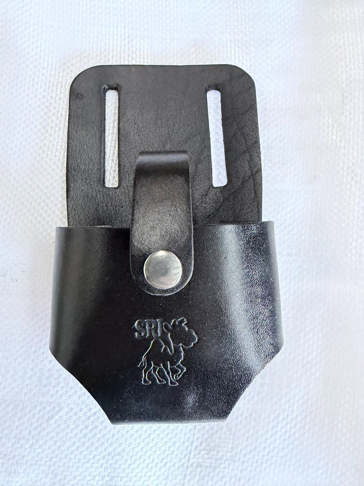 Tape frog holder with belt accessory loop